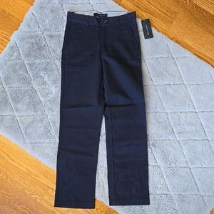 Tommy Hilfiger 410 Navy Uniform Pants, Boys 12 Slim, New With Tags
